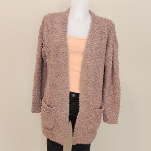 Super Soft fuzzy knit open cardigan